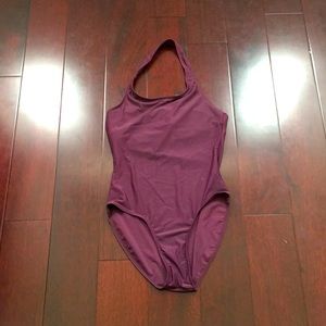 Theatricals purple halter leotard